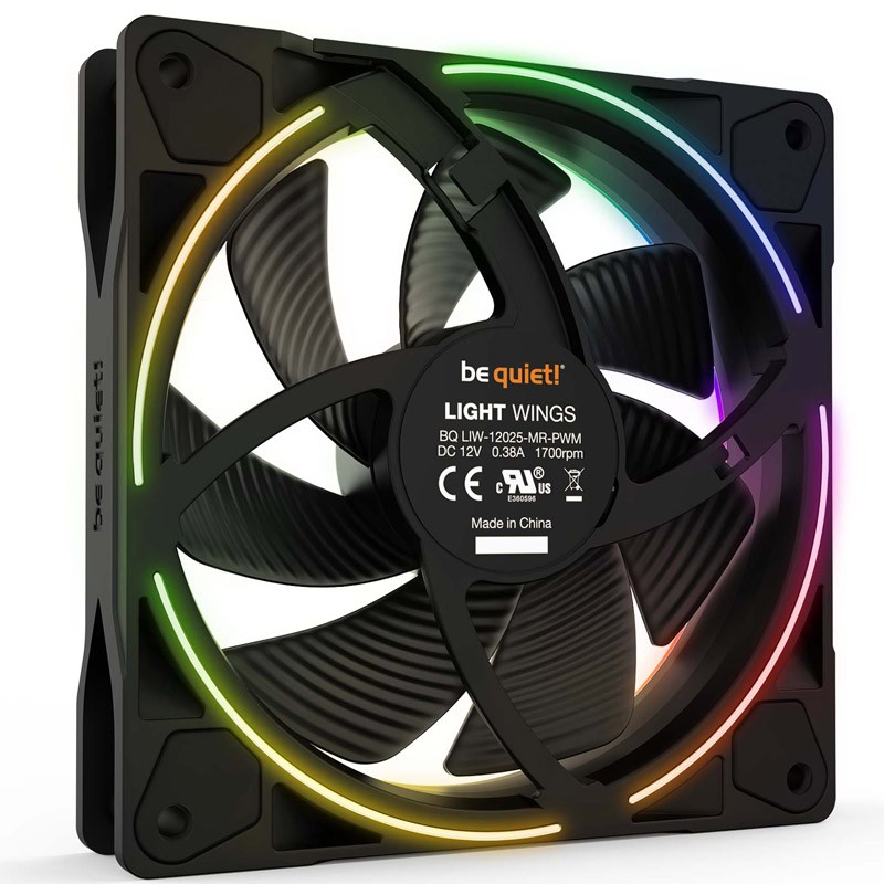 Ventilator BE QUIET! LIGHT WINGS (BL076) triple RGB 120mm 4-pin PWM