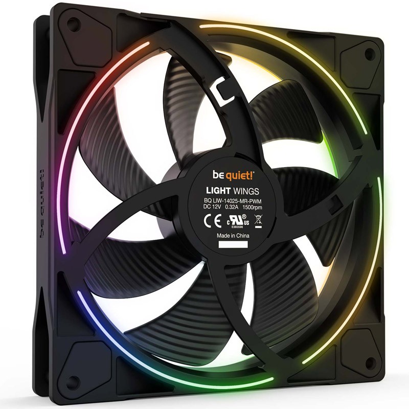 Ventilator BE QUIET! LIGHT WINGS (BL078) triple RGB 140mm 4-pin PWM
