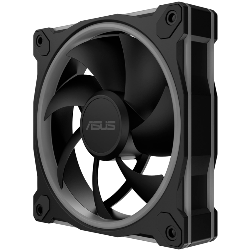 Ventilator za ohišje ASUS Prime MR120 ARGB, 120mm PWM, črn