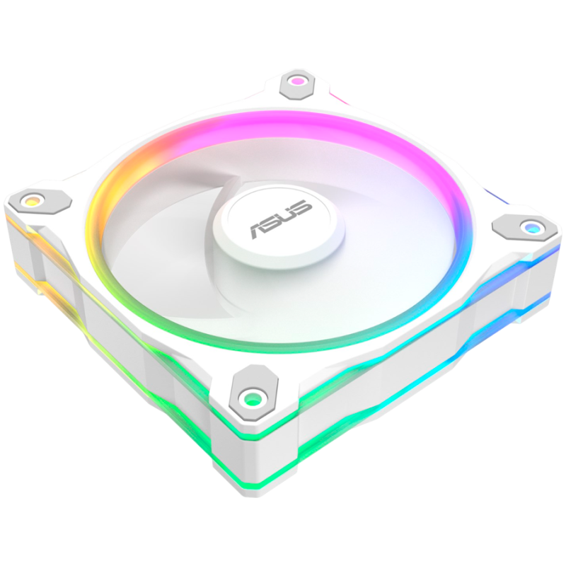 Ventilator za ohišje ASUS Prime MR120 ARGB, 120mm PWM, bel