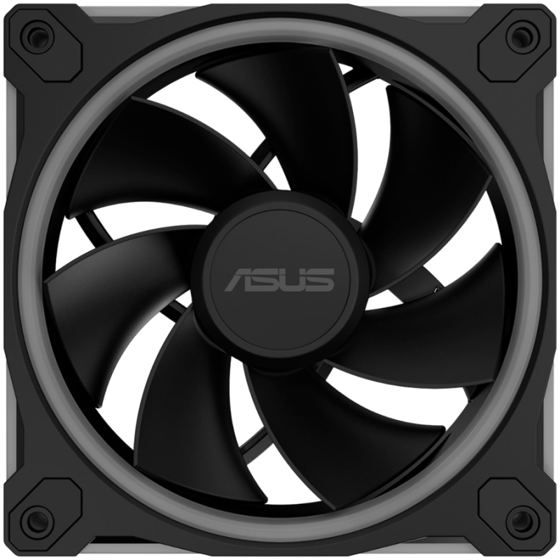 Ventilator za ohišje ASUS Prime MR120 ARGB Reverse, 120mm PWM, črn