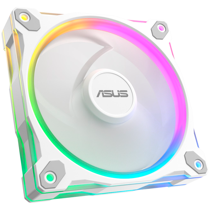 Ventilator za ohišje ASUS Prime MR120 ARGB Reverse, 120mm PWM, bel