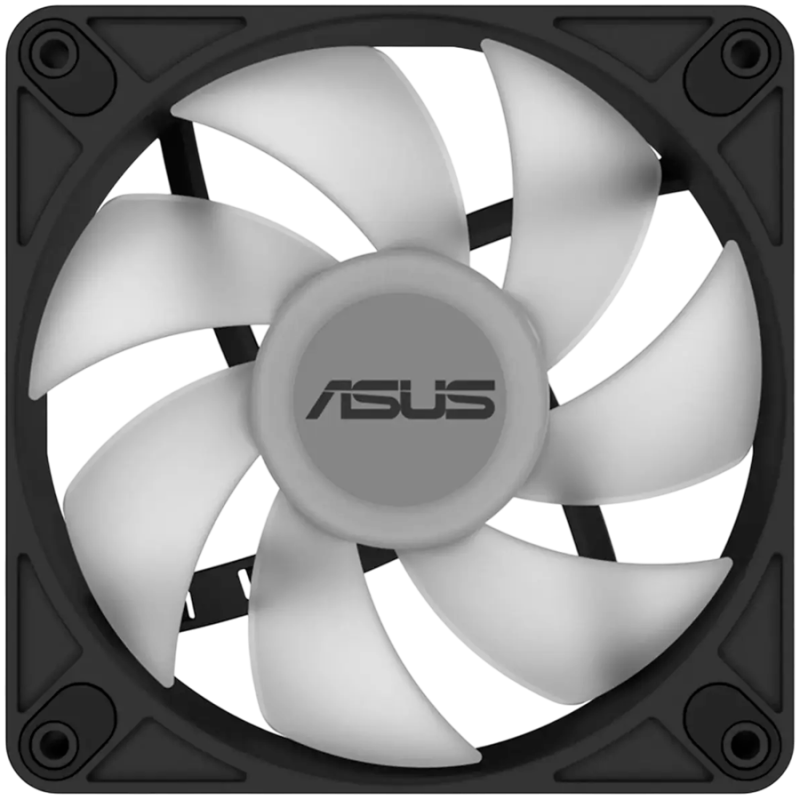 Ventilator za ohišje ASUS AR120 ARGB, 120mm PWM, črn, bulk
