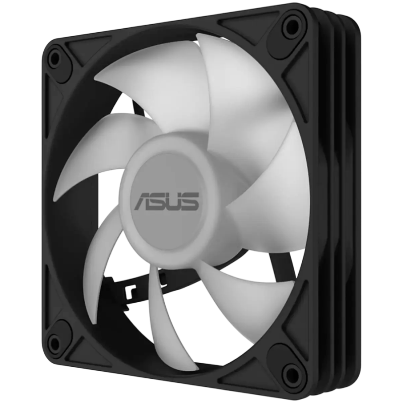 Ventilator za ohišje ASUS AR120 ARGB, 120mm PWM, črn, bulk