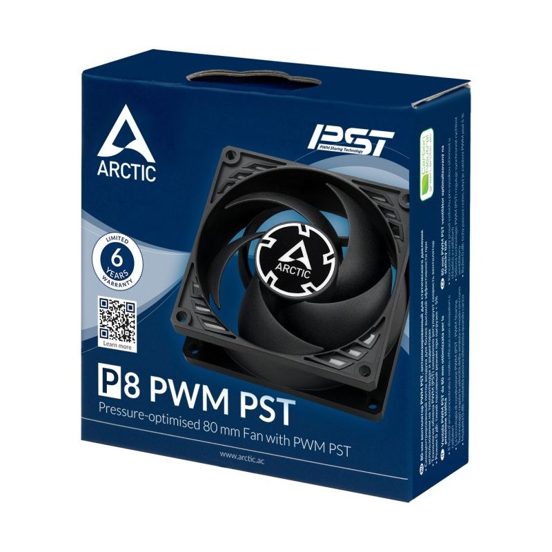 Ventilator ARCTIC P8 PWM PST 80mm 4-pin