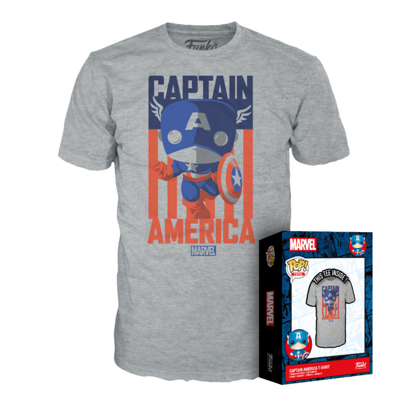Figura FUNKO POP TEE: MARVEL - CAPTAIN AMERICA