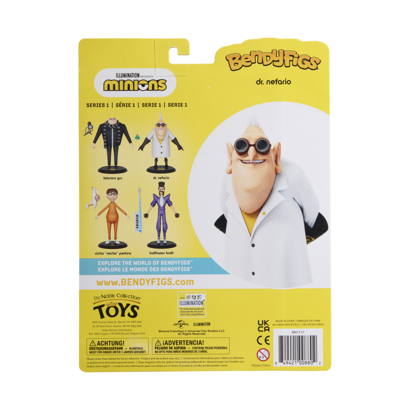 Figura NOBLE COLLECTION - UNIVERSAL - MINIONS - DR. NEFARIO BENDYFIG
