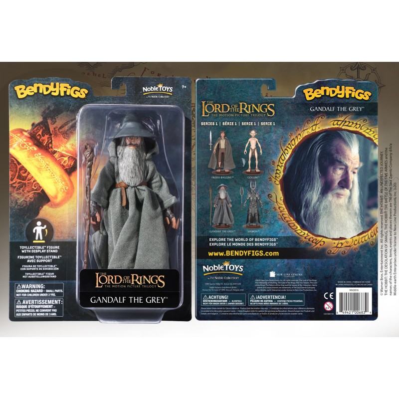 Figura NOBLE COLLECTION - LORD OF THE RINGS - BENDYFIGS - GANDALF