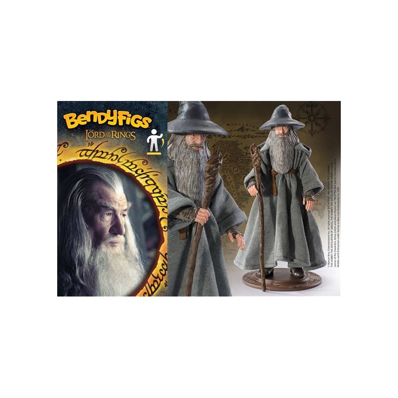 Figura NOBLE COLLECTION - LORD OF THE RINGS - BENDYFIGS - GANDALF