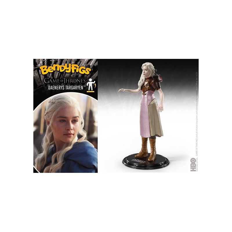 Figura NOBLE COLLECTION - GAME OF THRONES - DAENERYS TARGARYEN BENDYFIG