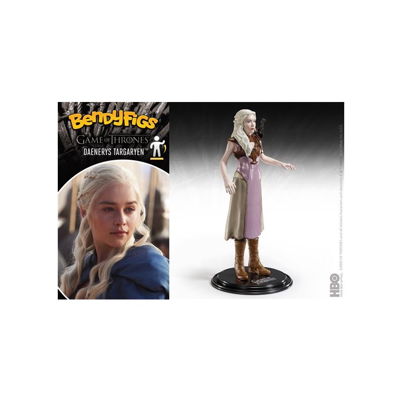 Figura NOBLE COLLECTION - GAME OF THRONES - DAENERYS TARGARYEN BENDYFIG
