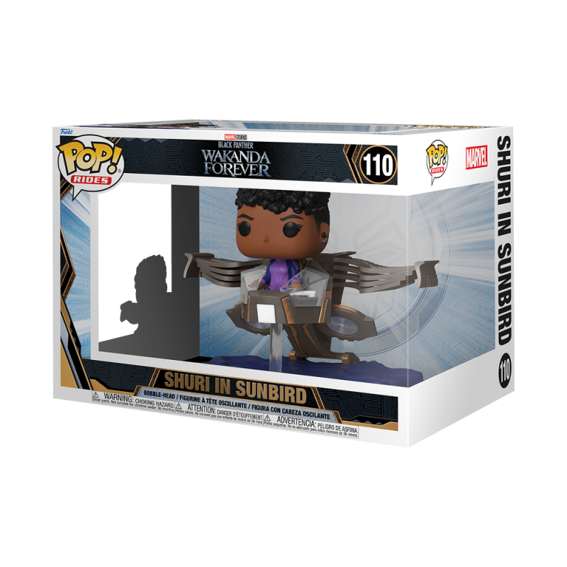 Figura FUNKO POP RIDES SUPER DELUXE: BLACK PANTHER - SHURI IN SUNBIRD