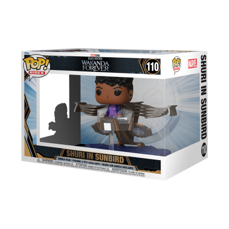 Figura FUNKO POP RIDES SUPER DELUXE: BLACK PANTHER - SHURI IN SUNBIRD