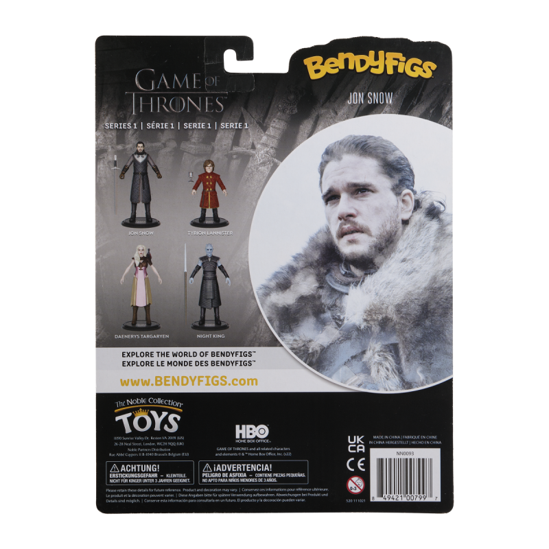 Figura NOBLE COLLECTION - GAME OF THRONES - JON SNOW BENDYFIG