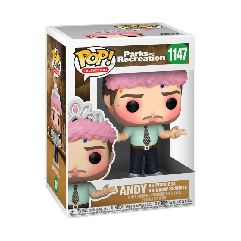 Figura FUNKO POP TV: PARKS & REC - ANDY AS PRINCESS RAINBOW SPARKLE
