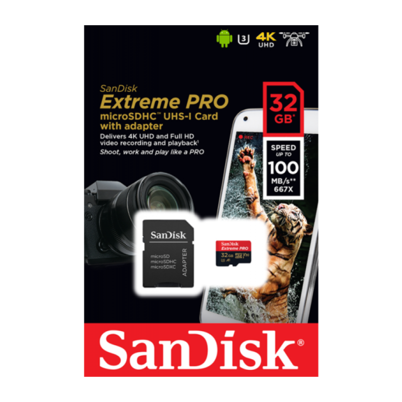 Micro SDHC spominska kartica Extreme Pro 32GB Sandisk SDSQXCG-032G-GN6MA