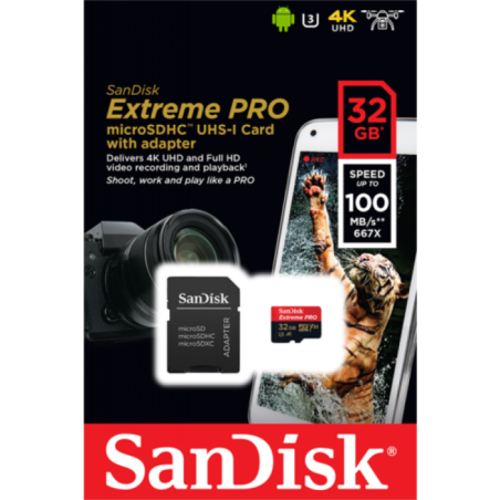 Micro SDHC spominska kartica Extreme Pro 32GB Sandisk SDSQXCG-032G-GN6MA