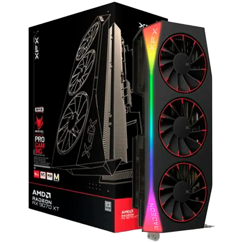 Grafična kartica XFX Mercury AMD Radeon RX 9070XT OC 16GB GDDR6