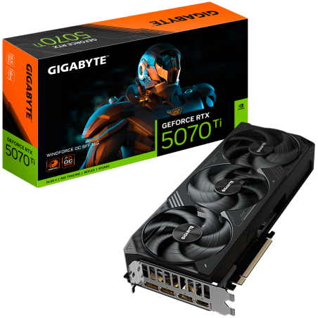 Grafična kartica GIGABYTE GeForce RTX 5070 Ti WINDFORCE OC SFF, 16GB GDDR7