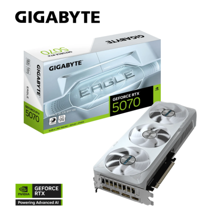 Grafična kartica GIGABYTE AORUS GeForce RTX 5070 EAGLE OC ICE SFF, 12GB GDDR7