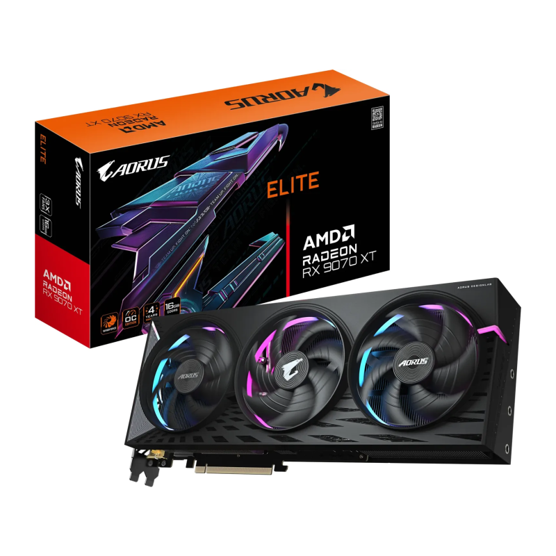 Grafična kartica GIGABYTE Aorus Radeon RX 9070 XT ELITE, 16GB GDDR6