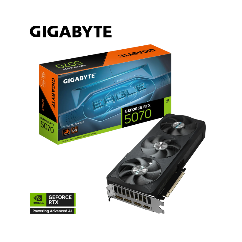 Grafična kartica GIGABYTE AORUS GeForce RTX 5070 EAGLE OC SFF, 12GB GDDR7