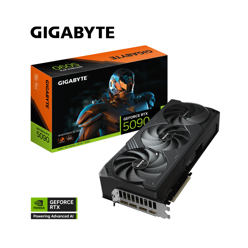 Grafična kartica GIGABYTE GeForce RTX 5090 WINDFORCE OC, 32GB GDDR7