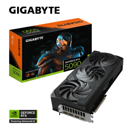 Grafična kartica GIGABYTE GeForce RTX 5090 WINDFORCE OC, 32GB GDDR7