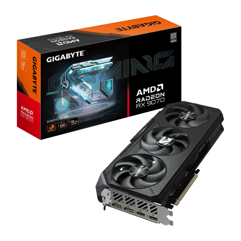 Grafična kartica GIGABYTE Radeon RX 9070 GAMING OC, 16GB GDDR6
