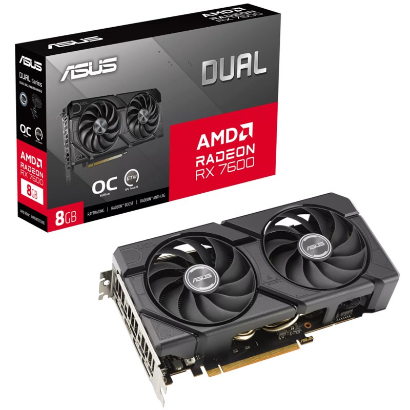 Grafična kartica ASUS Dual Radeon RX 7600 EVO OC Edition 8GB