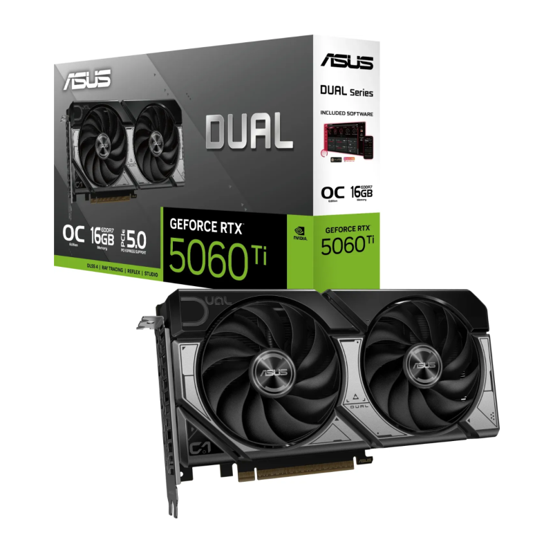 Grafična kartica ASUS Dual GeForce RTX 5060 Ti OC 16GB GDDR7