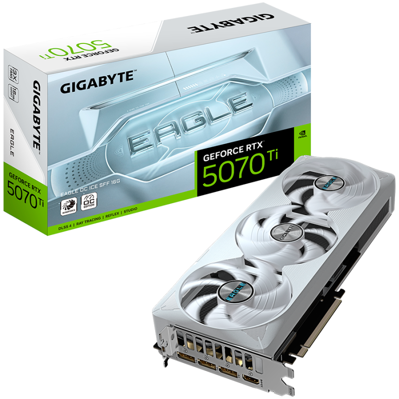 Grafična kartica GIGABYTE GeForce RTX 5070 Ti EAGLE OC ICE SFF 16GB