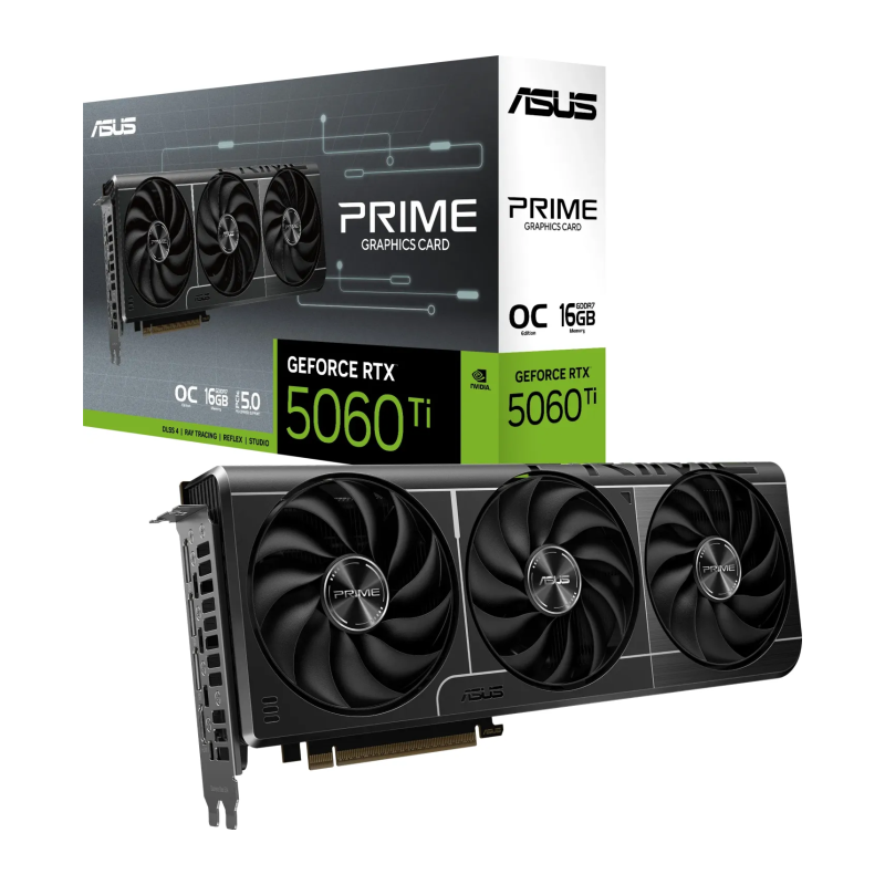 Grafična kartica ASUS Prime GeForce RTX 5060 Ti OC, 16GB GDDR7