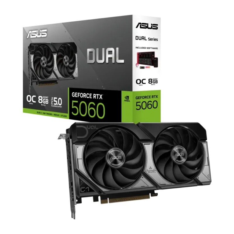 Grafična kartica ASUS Dual GeForce RTX 5060 OC, 8GB GDDR7