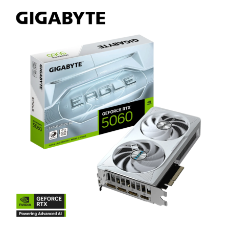 Grafična kartica GIGABYTE GeForce RTX 5060 EAGLE OC ICE, 8GB GDDR7