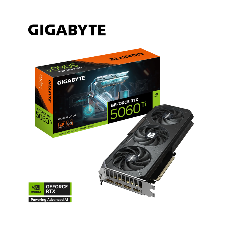 Grafična kartica GIGABYTE GeForce RTX 5060 Ti Gaming OC, 8GB GDDR7