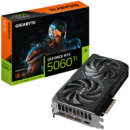 Grafična kartica GIGABYTE GeForce RTX 5060 Ti Windforce OC, 16GB GDDR7