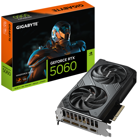 Grafična kartica GIGABYTE GeForce RTX 5060 Windforce OC, 8GB GDDR7