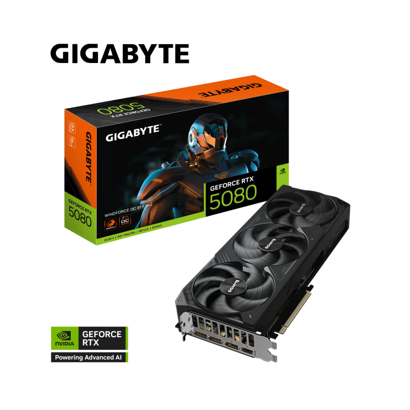 Grafična kartica GIGABYTE GeForce RTX 5080 WINDFORCE OC SFF 16G GDDR7
