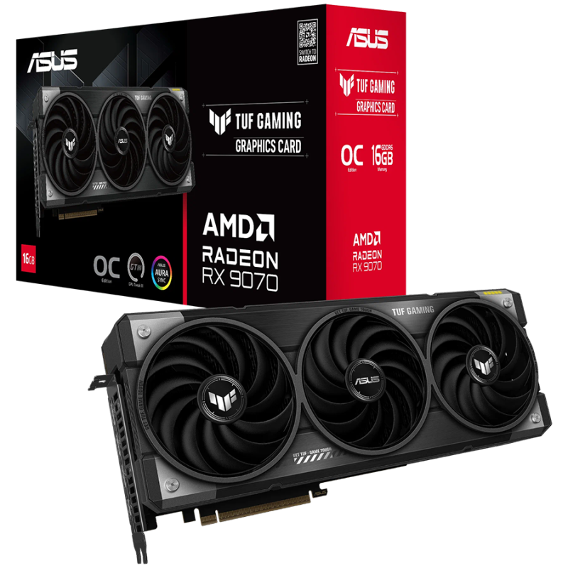 Grafična kartica ASUS TUF Gaming Radeon RX 9070 OC Edition 16GB GDDR6