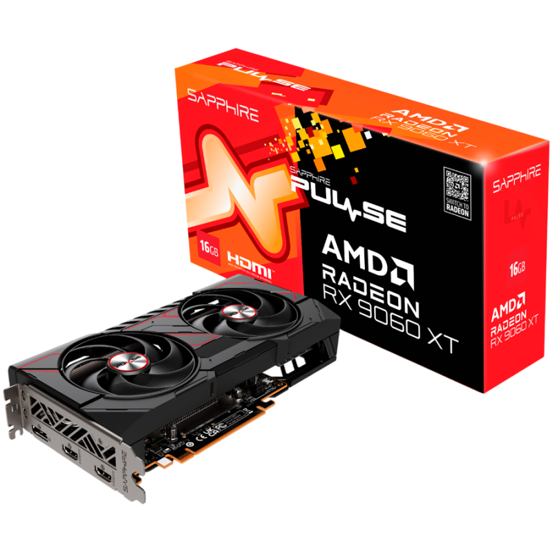 Grafična kartica SAPPHIRE PULSE AMD Radeon RX 9060 XT GAMING OC 16GB