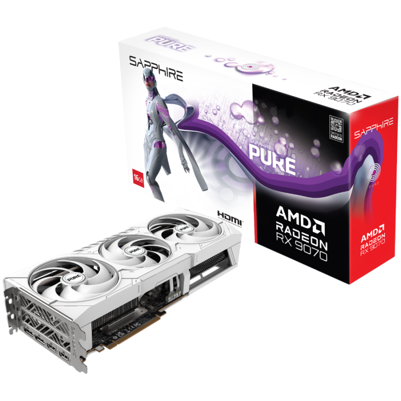 Grafična kartica SAPPHIRE PURE Radeon RX 9070 16GB GDDR6