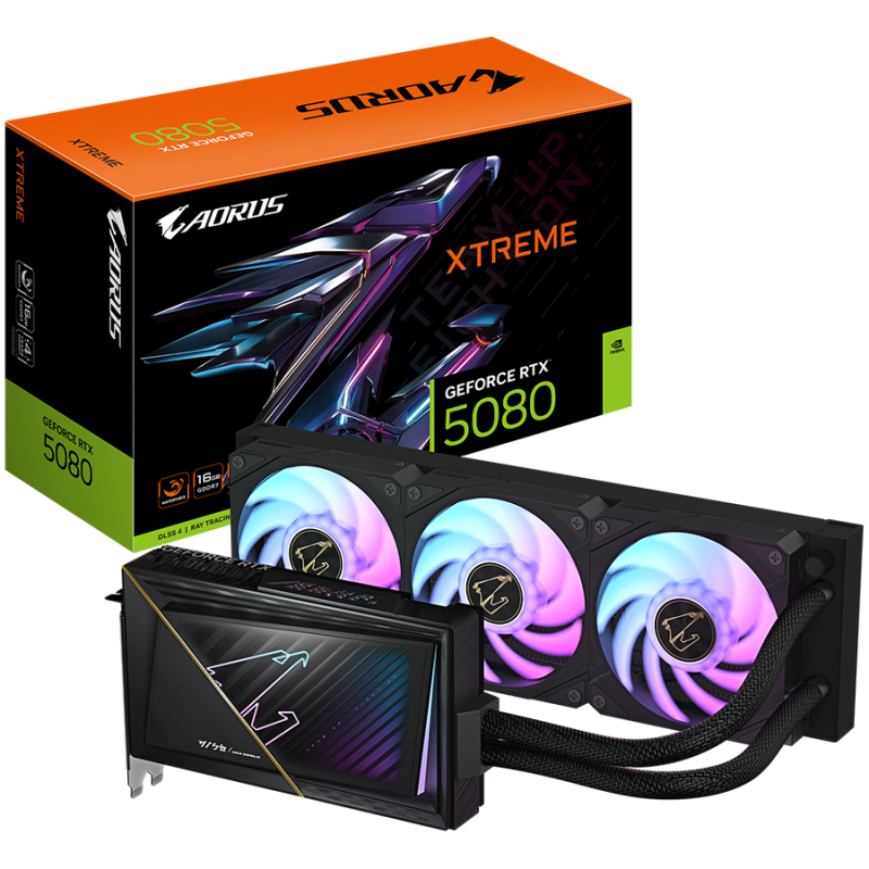 Grafična kartica GIGABYTE GeForce RTX 5080 AORUS XTREME WATERFORCE 16GB