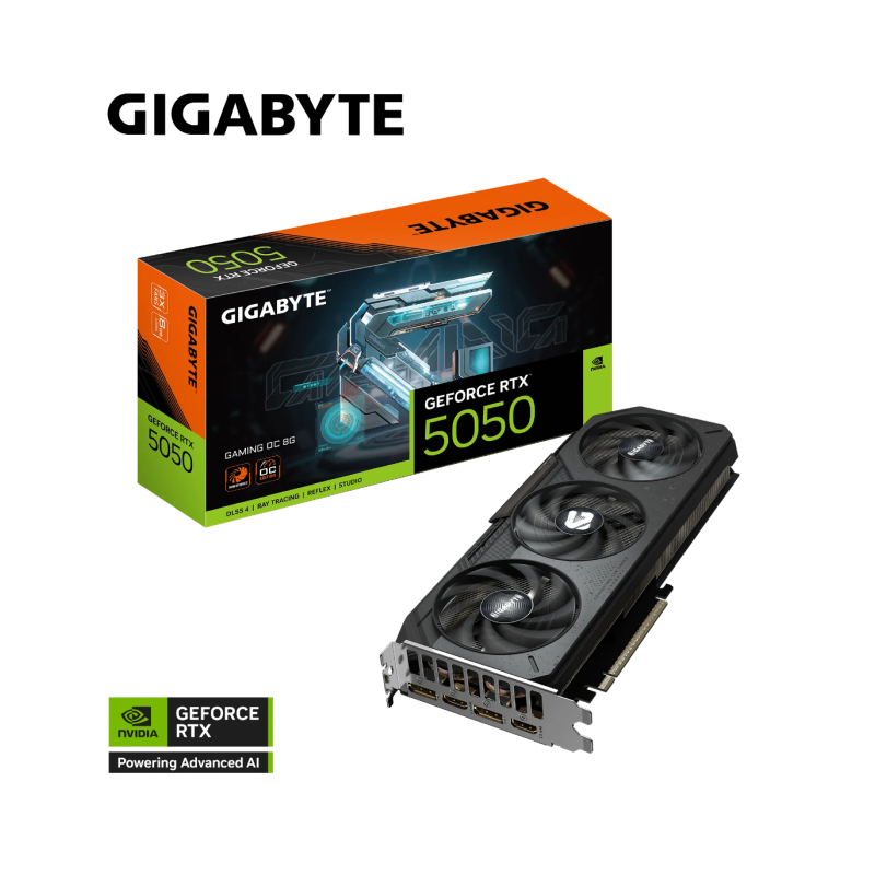 Grafična kartica GIGABYTE GeForce RTX 5050 Gaming OC 8G, 8GB GDDR6
