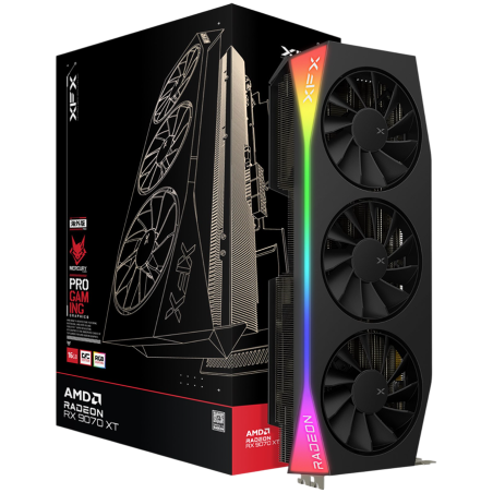 Grafična kartica XFX Mercury AMD Radeon RX 9070 XT OC Gaming Edition RGB 16GB