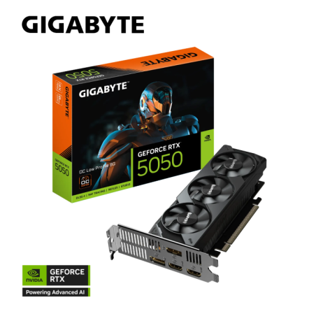 Grafična kartica GIGABYTE GeForce RTX 5050 OC Low Profile, 8GB GDDR6