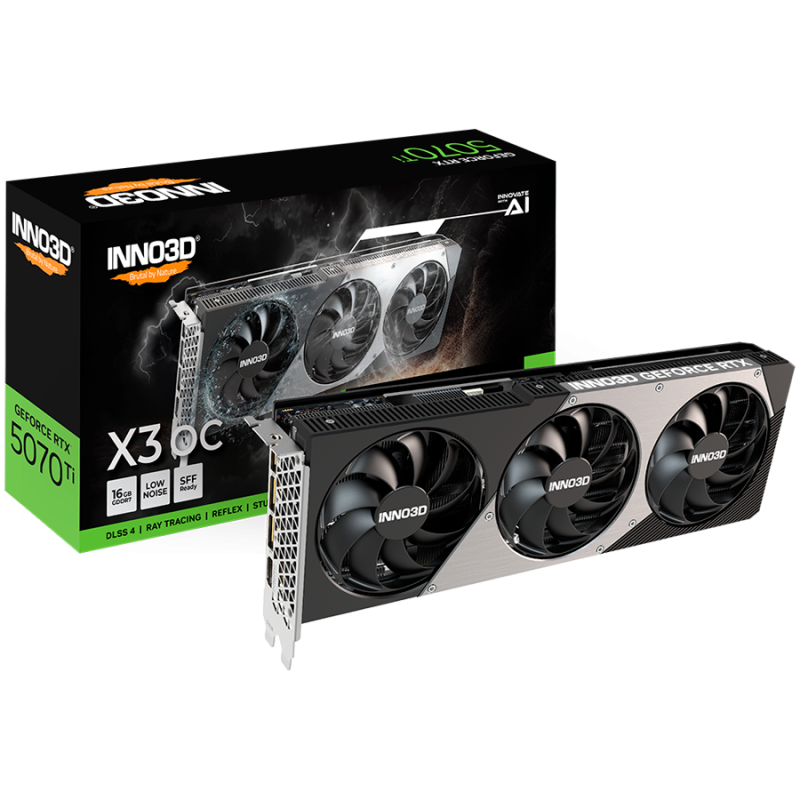 Grafična kartica INNO3D GeForce RTX 5070 Ti X3 OC 16GB