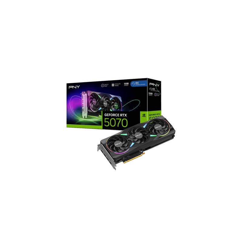 Grafična kartica PNY Nvidia GeForce RTX 5070 EPIC-X RGB OC, 12GB