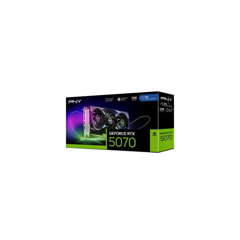 Grafična kartica PNY Nvidia GeForce RTX 5070 EPIC-X RGB OC, 12GB