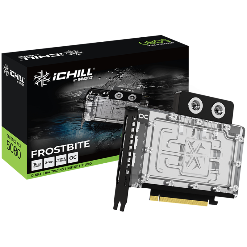 Grafična kartica INNO3D GeForce RTX 5080 iChill Frostbite OC, 16GB